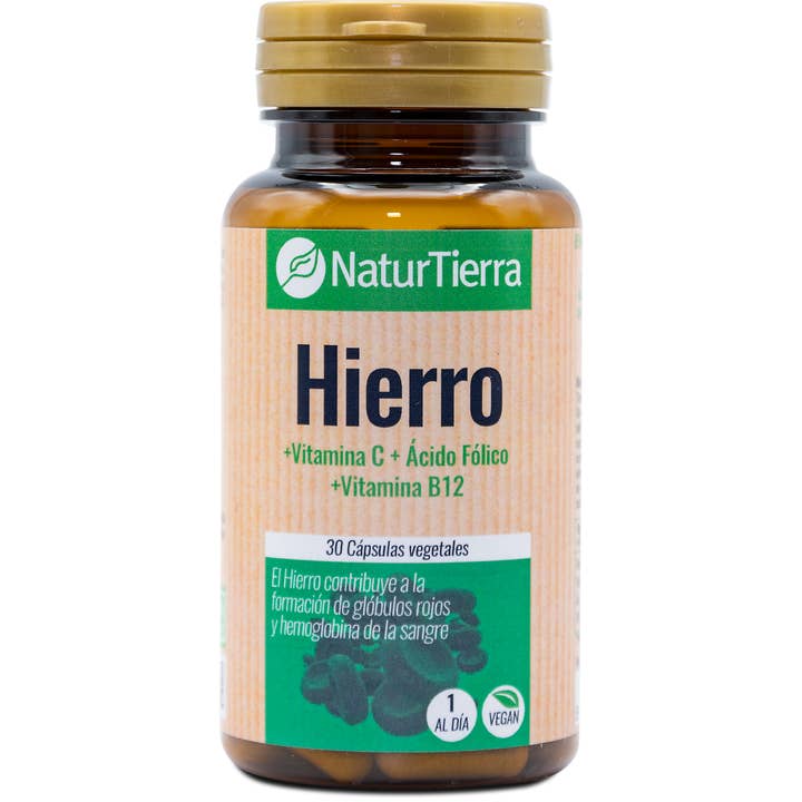 Pridahofarma - Wholesale Oral Supplement/Vitamin - NATURTIERRA Iron 30 vegetable capsules