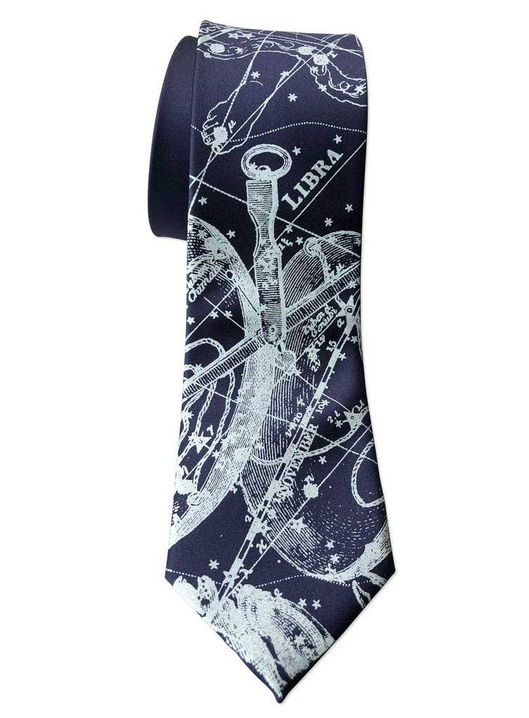 Cyberoptix Tie Lab - Wholesale Necktie - Men's - Libra Constellation. Zodiac Necktie.0