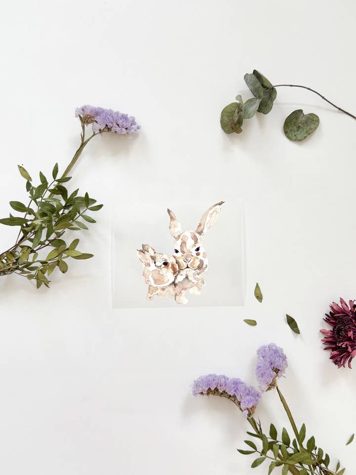 Image de transfert de lapin à repasser, auto-adhésif pour la vente par MiniDei