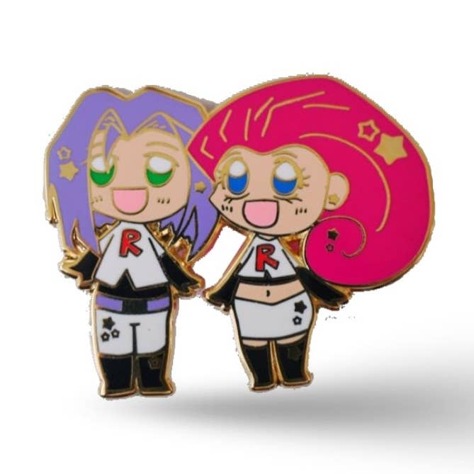 Naytendo - Wholesale Reversspeld/knoop - Team Rocket Emaille Speldje