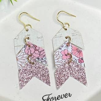 Spring Earrings | Blush Floral | Boho Flower Earrings | for wholesale by Forever Bellissima