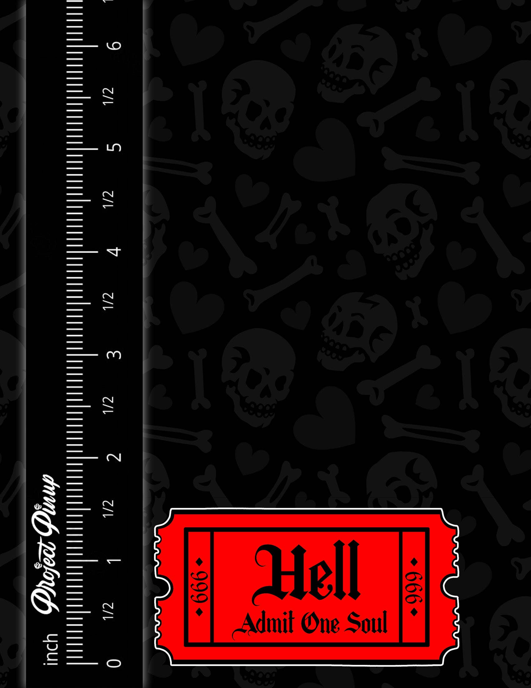 Project Pinup - Vente Autocollant - Autocollant en vinyle Hell Admit One2