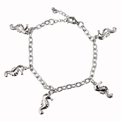 Brazalete de acero inoxidable, 19+4 cm, plateado para venta al por mayor de EHAWA