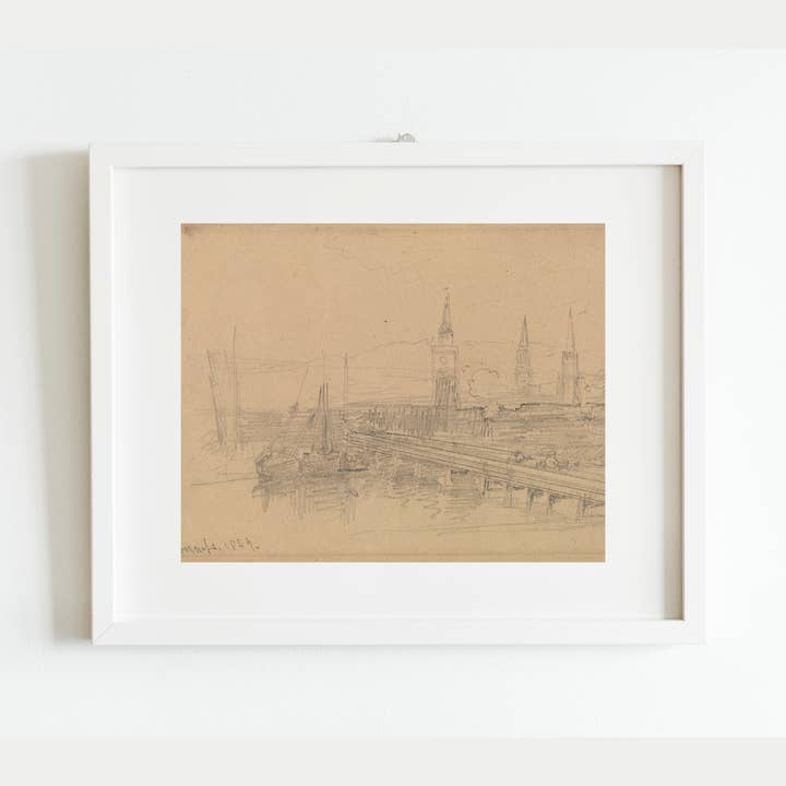 Sea to Skye - Wholesale Art Print - Inverness, Scotland 19th Century Antique Art Print2