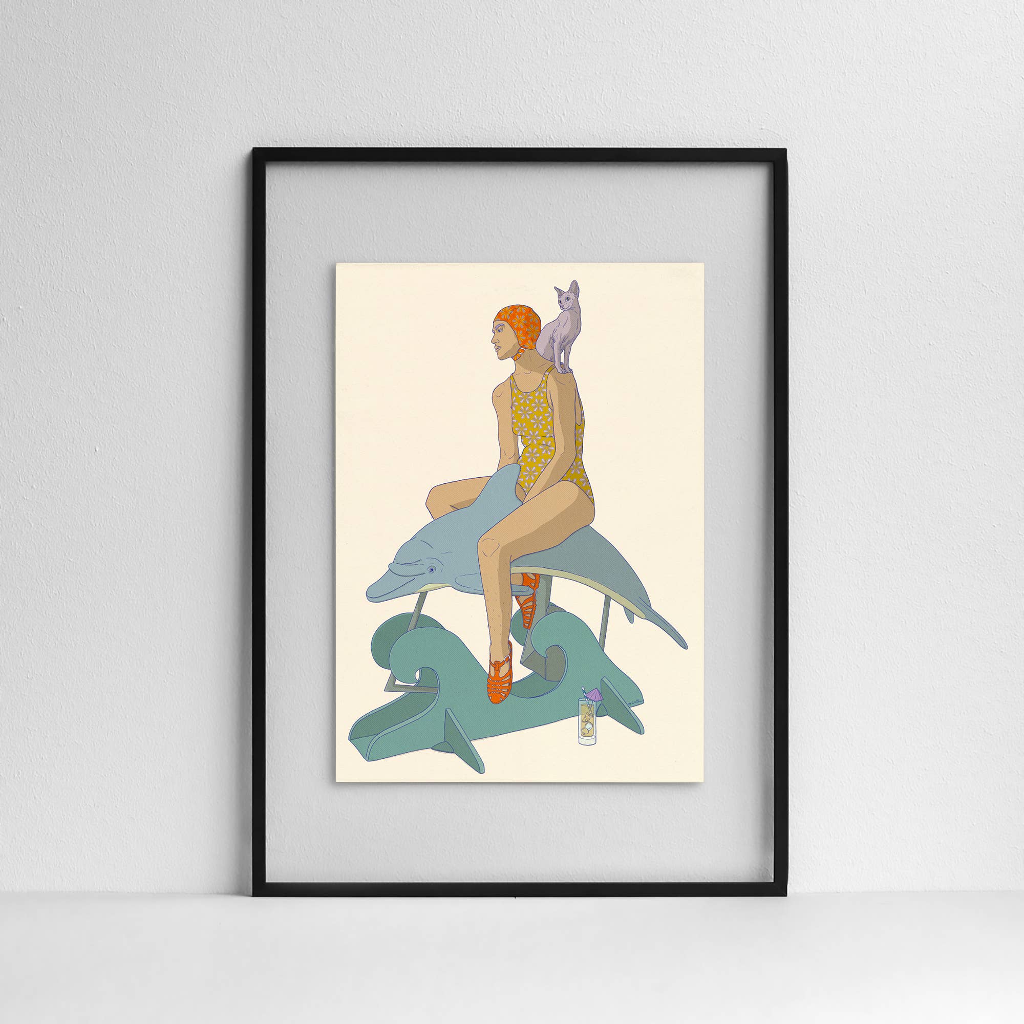 minttu illustrations - Wholesale Art Print - Art print "At the seaside"1