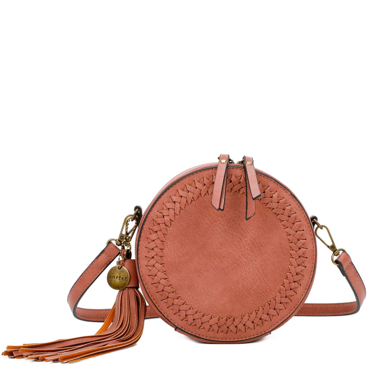 AMPERE CREATIONS – wholesale Axelväska - Dam – Suzie Classic Vegan Lädervävd rundad crossbody-väska4