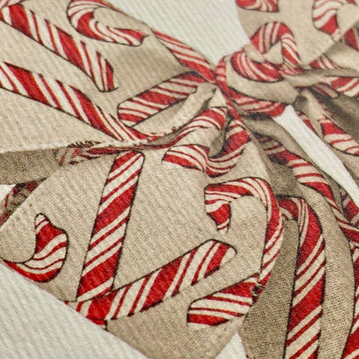 Canonbury Press - Wholesale Season's Greetings Card - Candy Cane Bow Christmas Greeting Card | Christmas Card2