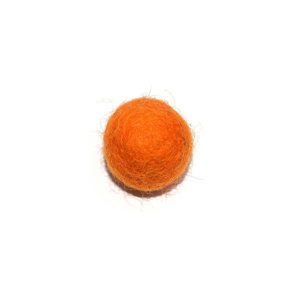 Fais-le toi-même - Wholesale Craft Supplies - Felt Wool Ball 20 mm Orange0