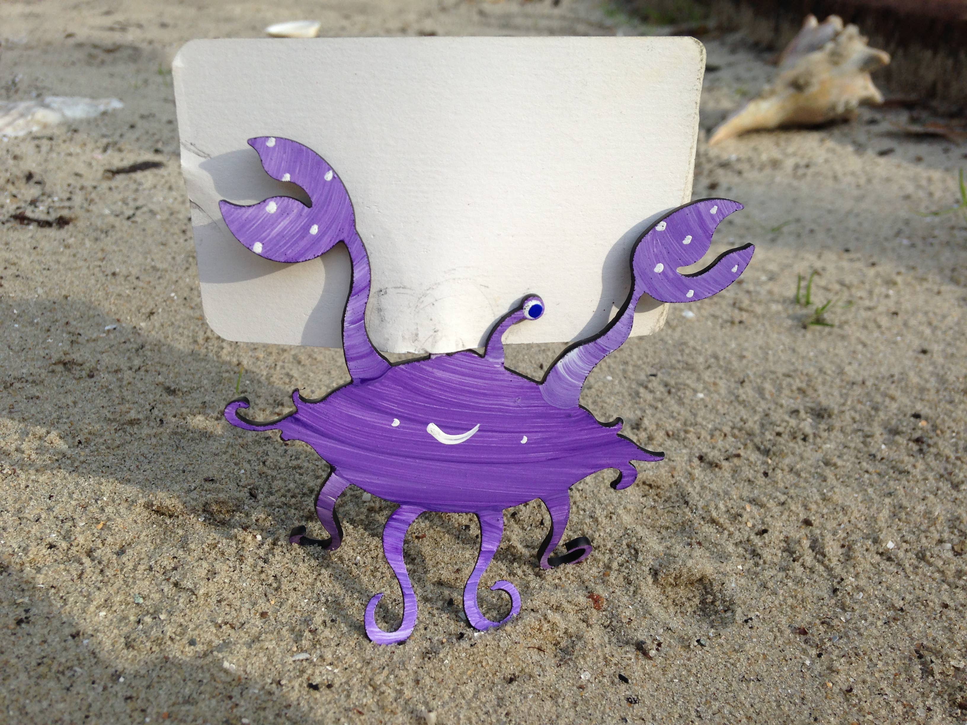Octopus Adventure by Rebecca Duffy Bush - Wholesale Sculpture - Crab Sculpture - Hand Painted -Small & Medium - Photo Holder17