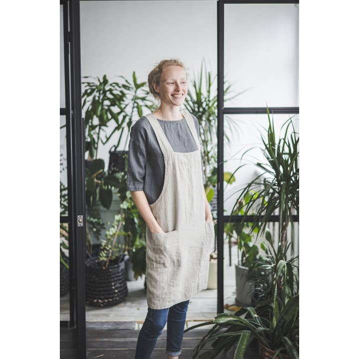 Epic Linen - Wholesale Apron - Pinafore Heavy Linen Apron2