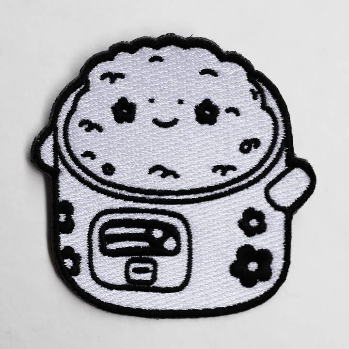 Broche Brodée de Cuiseur à Riz pour la vente par Myii Creative