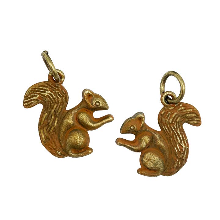 Squirrel Forest Charm (available with Bracelet or Necklace) for wholesale by Gleeful Peacock