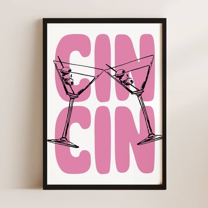 Alluvion - Wholesale Kunstprint - Cin Cin Roze Muurkunst Print3