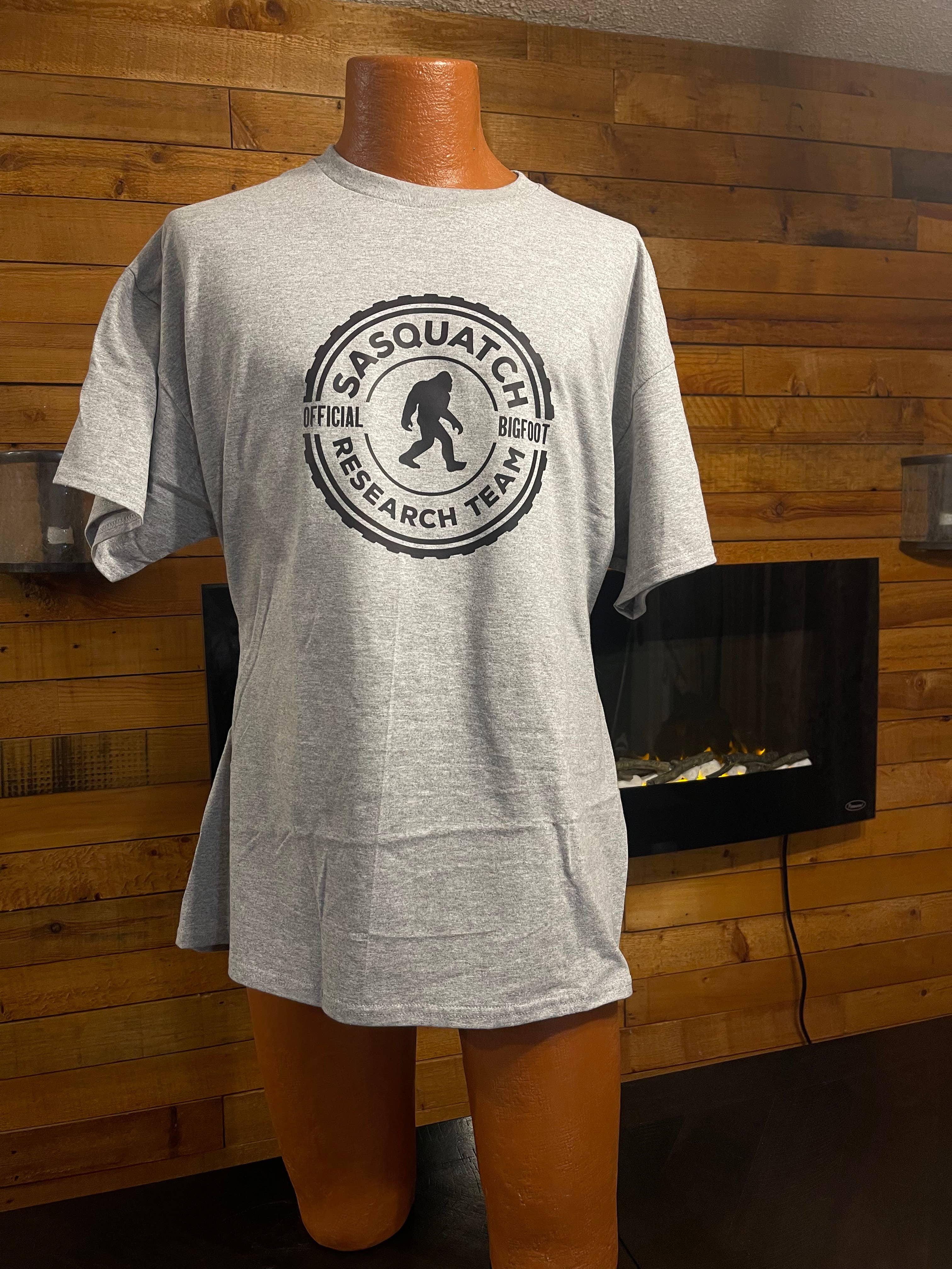 Squatchin’ Country - Wholesale T-Shirt (Graphic) - Unisex - Sasquatch Research Team t-shirt (grey)1