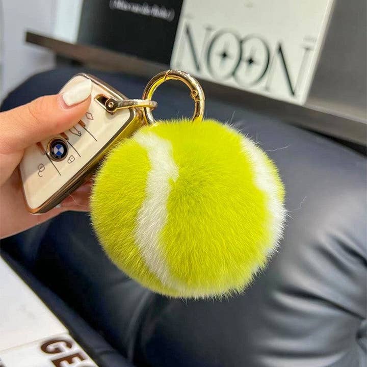 Rex Rabbit Fur Cute Fluffy Tennis Ball Keychain and other Purchase Wholesale fluffy keychain. Free Returns & Net 60 Terms on Faire trending on Faire.