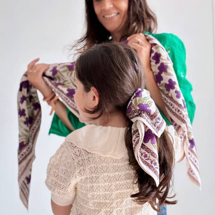 SO FAMILY - Wholesale Scarf - Kids - Jaipur Lavender Scarf kids, 50 cm2