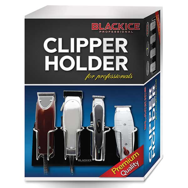 Majestic Wholesale - Wholesale Tondeuse - Heren - Zwart IJs Clipperhouder – 4-delige Chromen Houder0