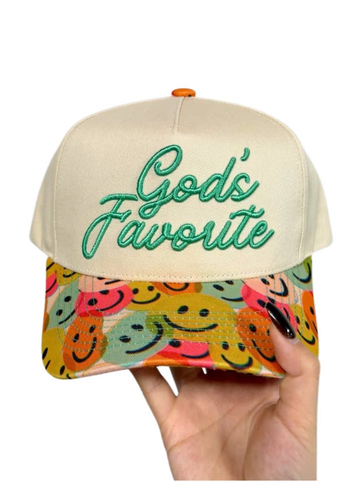 GOD'S FAVORITE CANVAS CAP for wholesale by Summer Tees