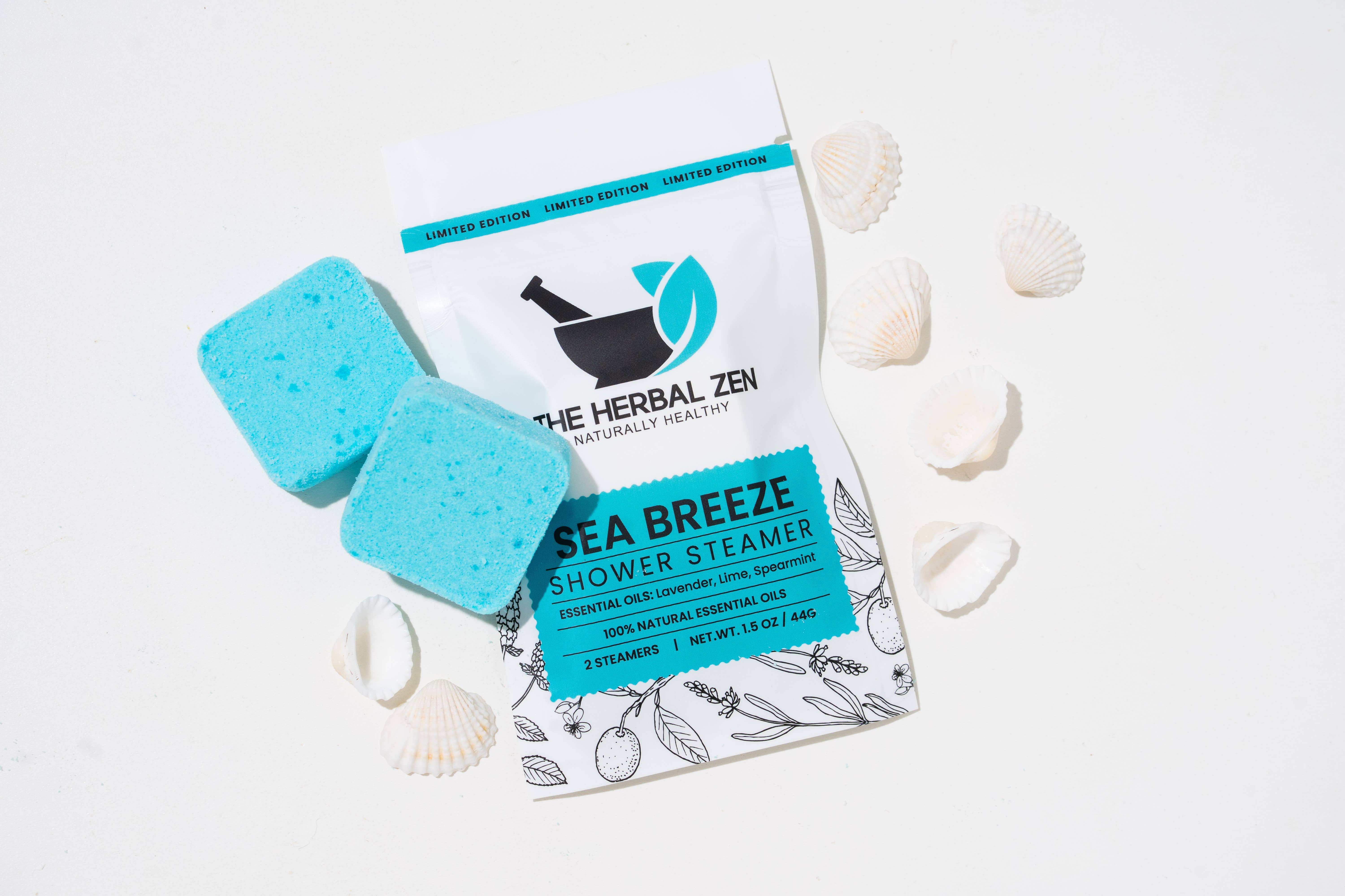 The Herbal Zen - Wholesale Shower Steamer/Bomb - Botanical Shower Steamer Minis 2-Pack | Spa Aromatherapy2