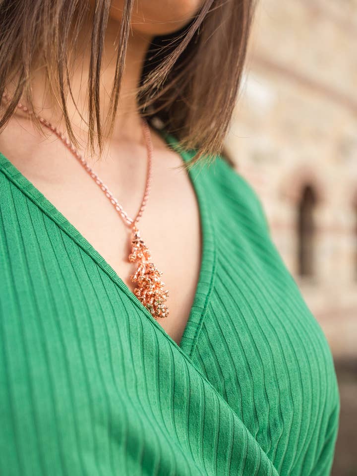 Collier Lavande/Cuivre/Énergie en Bijoux : Dévouement pour la vente par Bulgarian Rose Magic