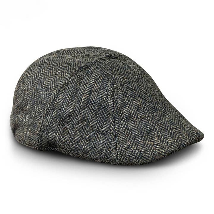 Gorra The Peaky Boston Scally en espiga, color verde oliva oscuro para venta al por mayor de Boston Scally