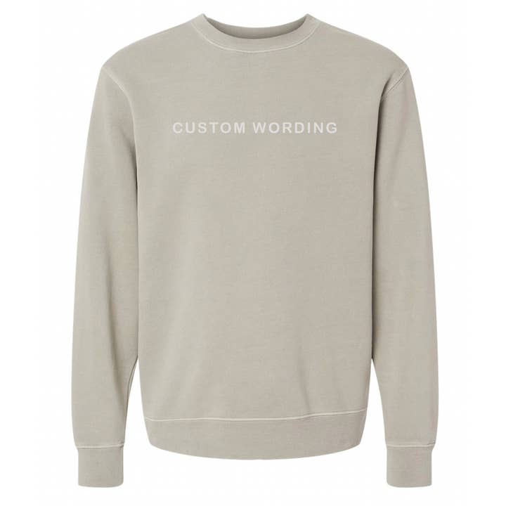 Jupmode - Wholesale Graphic Sweatshirt - Unisex - Custom Embroidered Tone on Tone Sweatshirt12