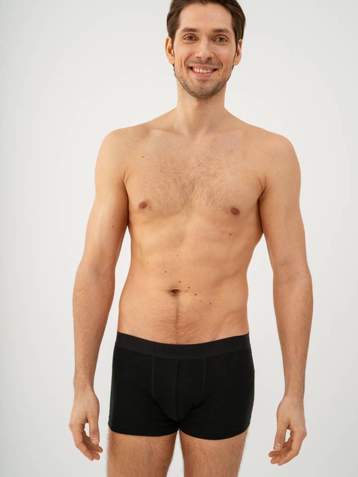 Herren Merinowolle kurze Boxershorts für den Großhandel von linenease