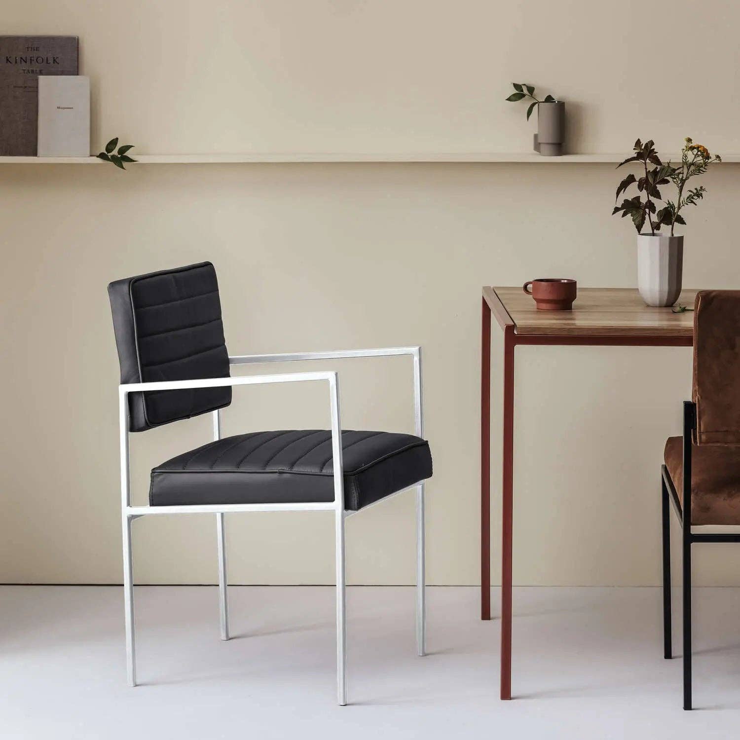 Sternzeit Design - Wholesale Chair - Cube Esstischstuhl mit Armlehnen - Leder26