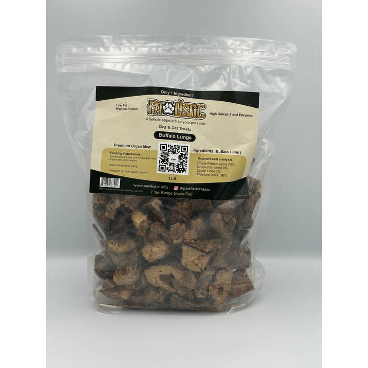 Pawlistic Water Buffalo Lung Chews for Dogs and Cats for wholesale by Pawlistic