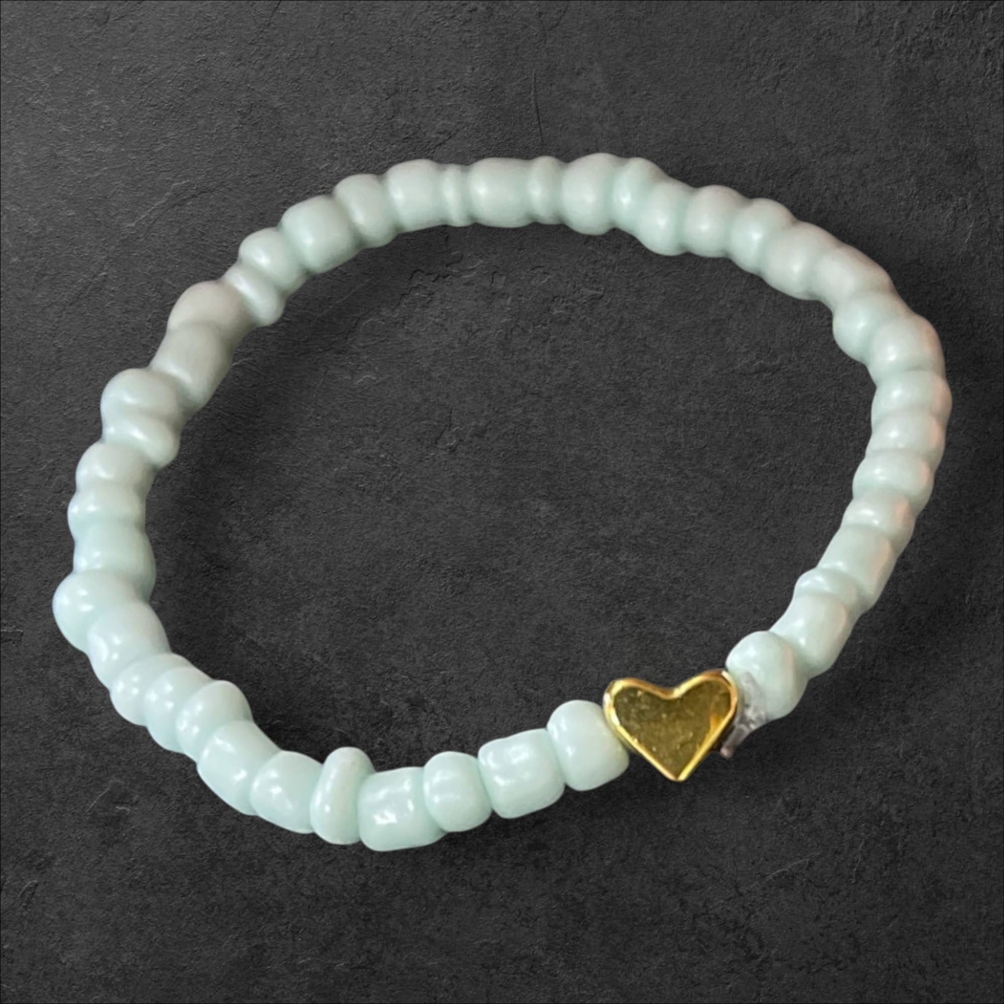 Loli - Wholesale Beaded Bracelet - Kids - Kids Stretchy Bracelet - Heart Charm5