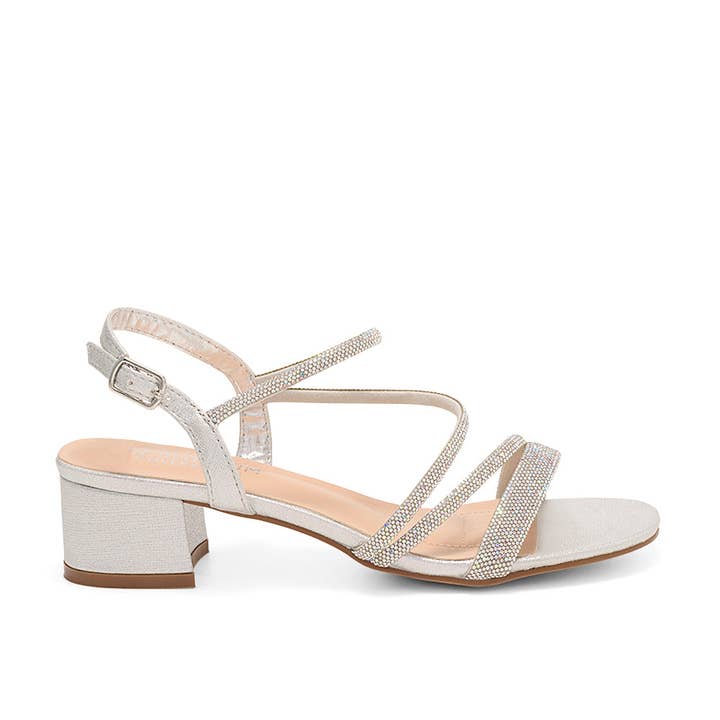 Sandalia de Baile de Fin de Curso con Tiras y Pedrería para venta al por mayor de De Blossom Collection