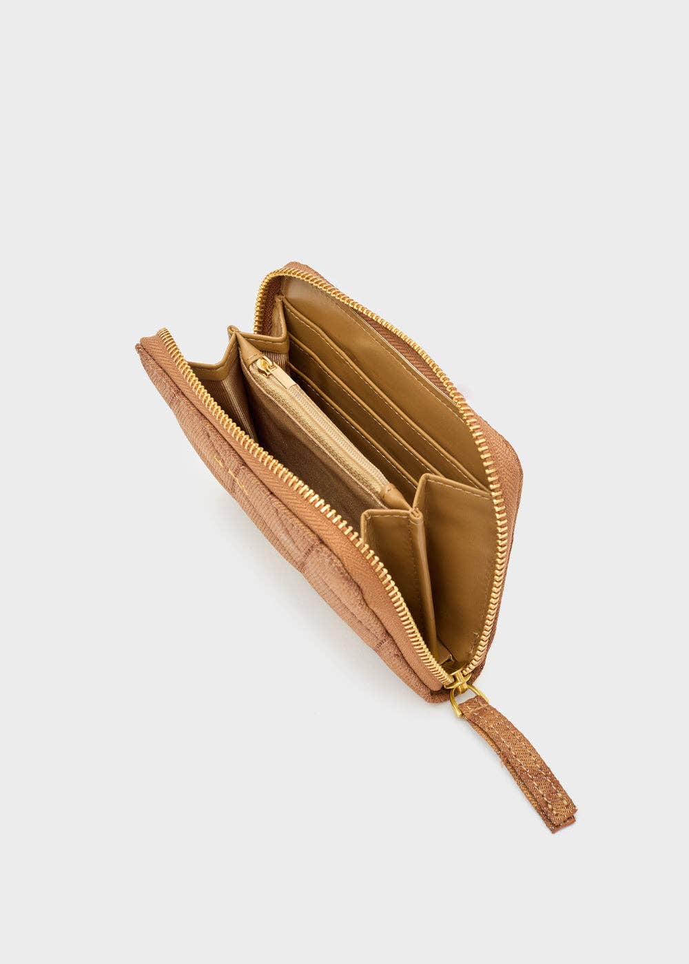 NALI' - Wholesale Portemonnee - Dames - DEMI GEVOERDE PORTEMONNEE BRUIN - N642