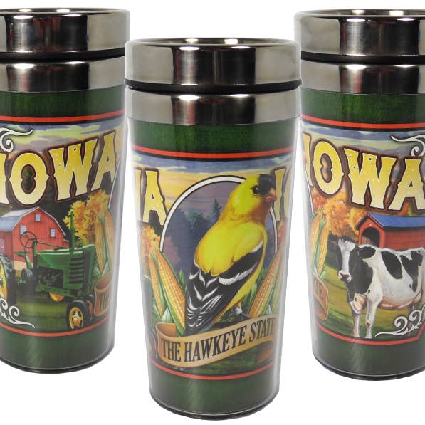 Jenkins Enterprises - Wholesale Insulated Mug/Tumbler - Iowa Mug Travel Mural