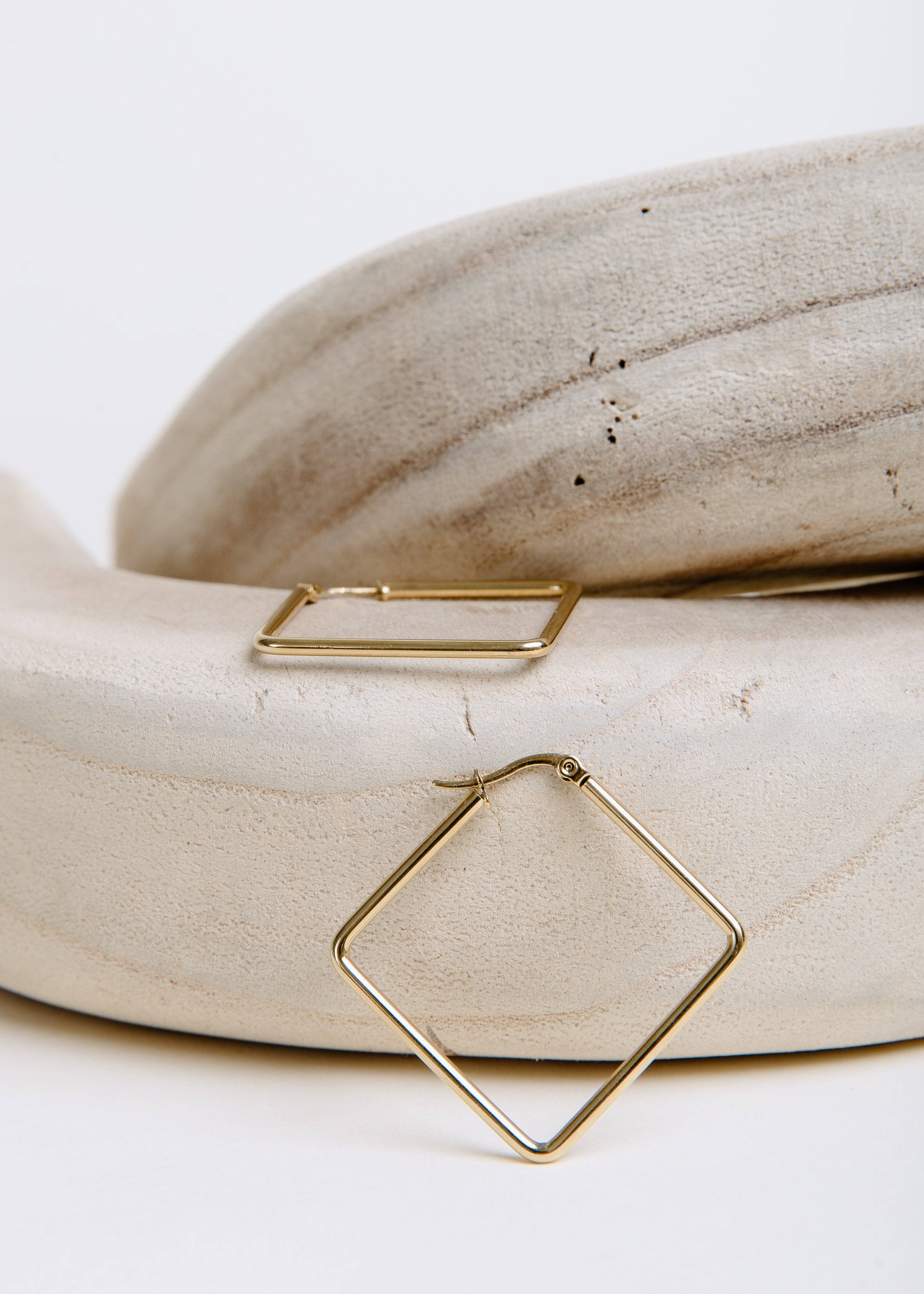 Gold Sutton Small Hoop for wholesale on Faire1