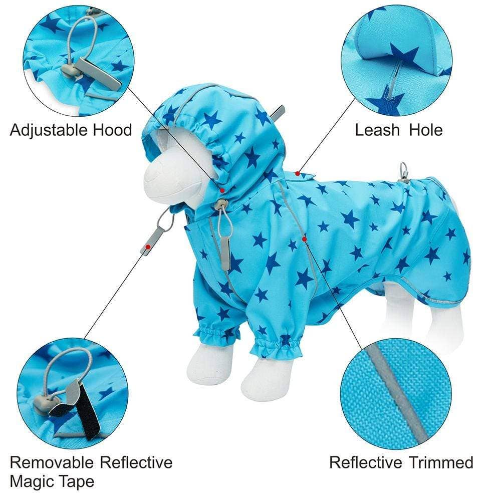 Blueberry Pet - Wholesale Pet Raincoat - Dog - 3 Colors, 2 Legs Reflective Dog Raincoat18
