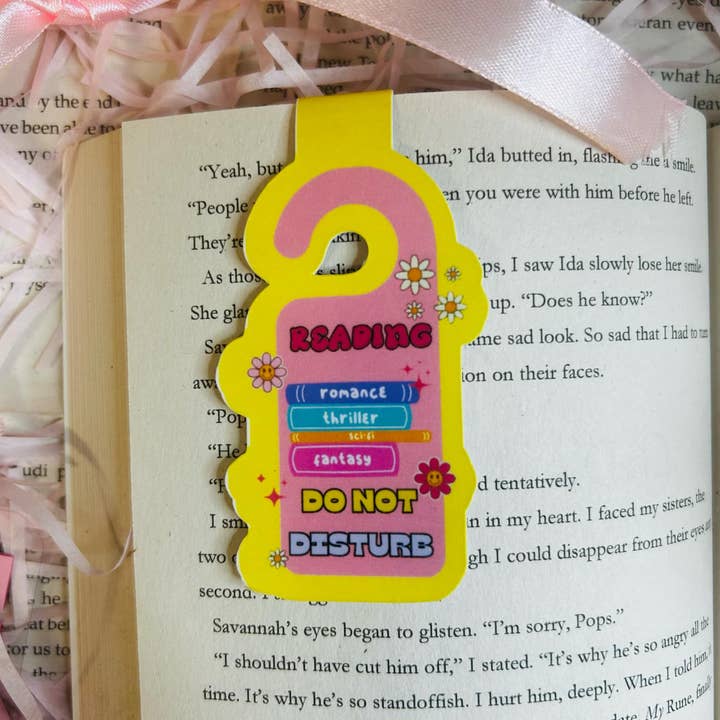 TheBookShack - Wholesale Bookmark - Do Not Disturb Magnetic Bookmark – Cute Book door sign Design for Book Lovers
