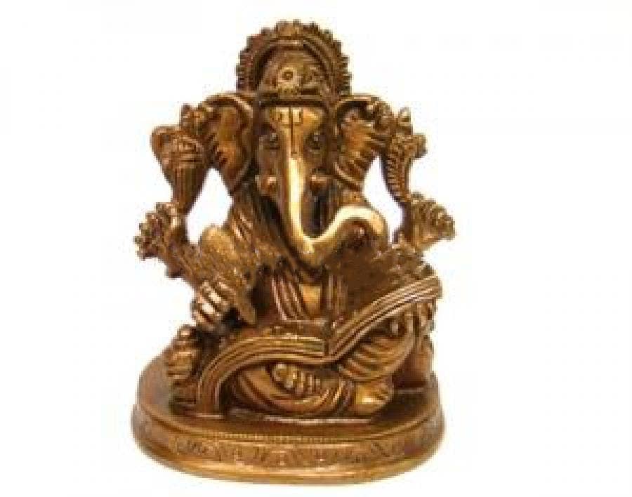 GREENROOTS USA LLC - Wholesale Decorative Figurine - Ganesh 3"H 2.5"W (Ag1)0