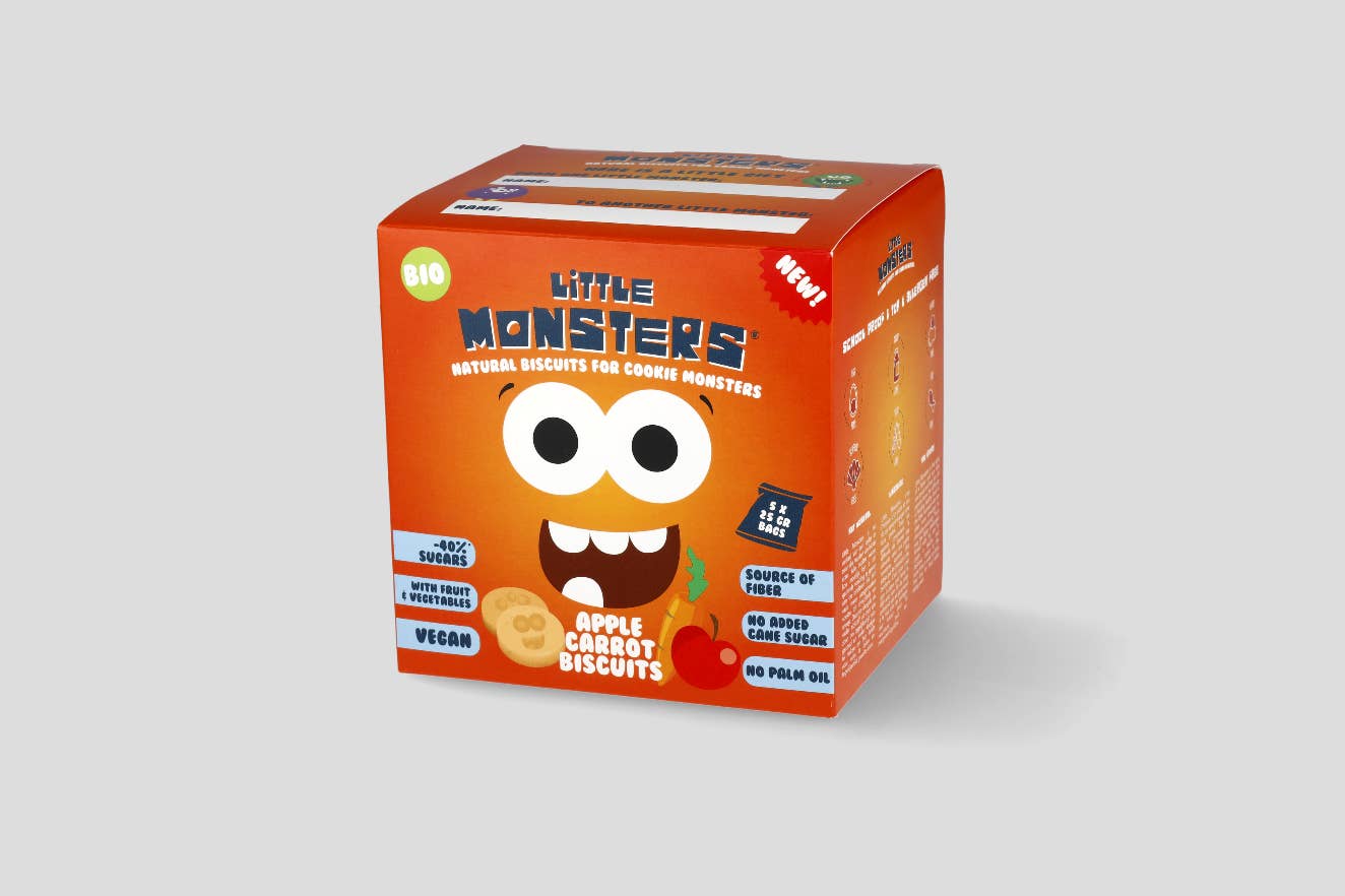 Little Monsters - Wholesale Cookie - Little Monsters 125 gr Apple/Carrot Cookies
