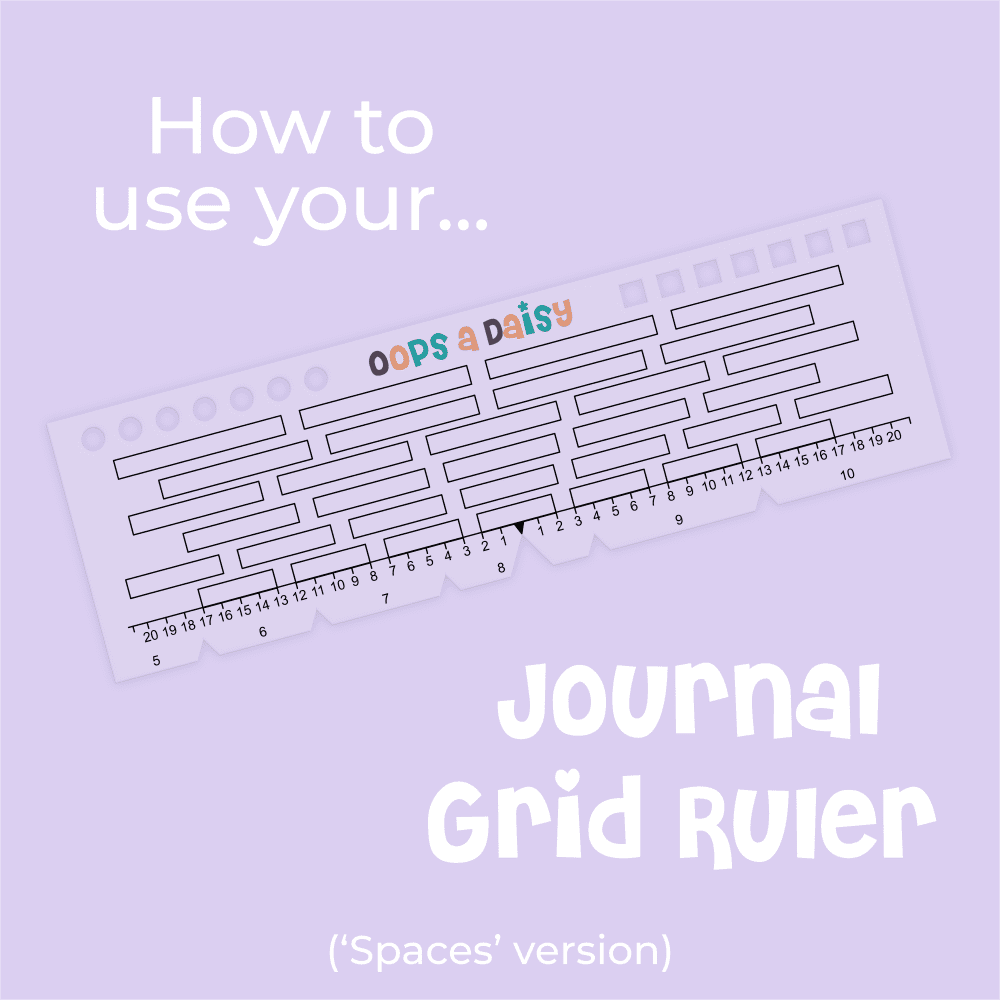 Oops a Daisy UK Ltd – wholesale Stencil/craft die – Universal Journal Grid Ruler - Spaces5
