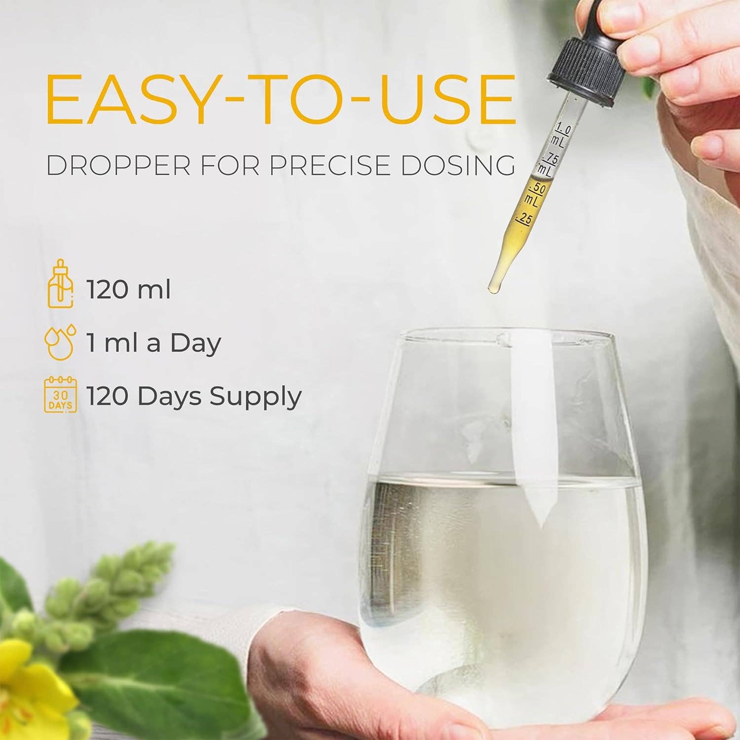 Naomi's Happy Place Shop - Vente Supplément oral/vitamine - Gouttes de Molène pour le soutien du nettoyage des poumons, extrait liquide de molène – 100 % à partir de feuilles de molène naturelles, non-OGM, sans gluten3