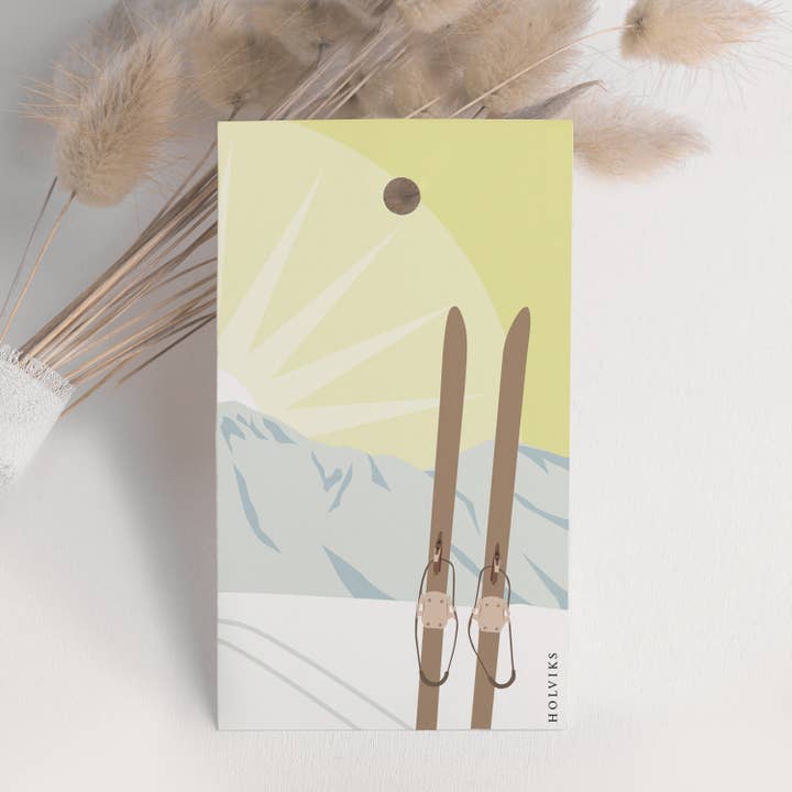 Etiqueta de presente Esquis por atacado de Holviks