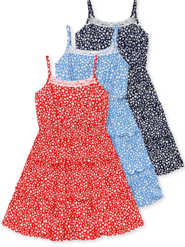 Robe Maxi Florale Fille BB-GKD-3312B pour la vente par BonnieBianca