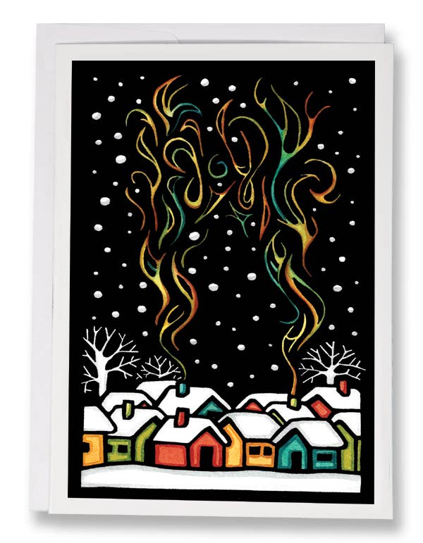 Sarah Angst Art - Wholesale Christmas Card - Packaged Cards 8-Pack: Best 5x7 Holiday Collection4