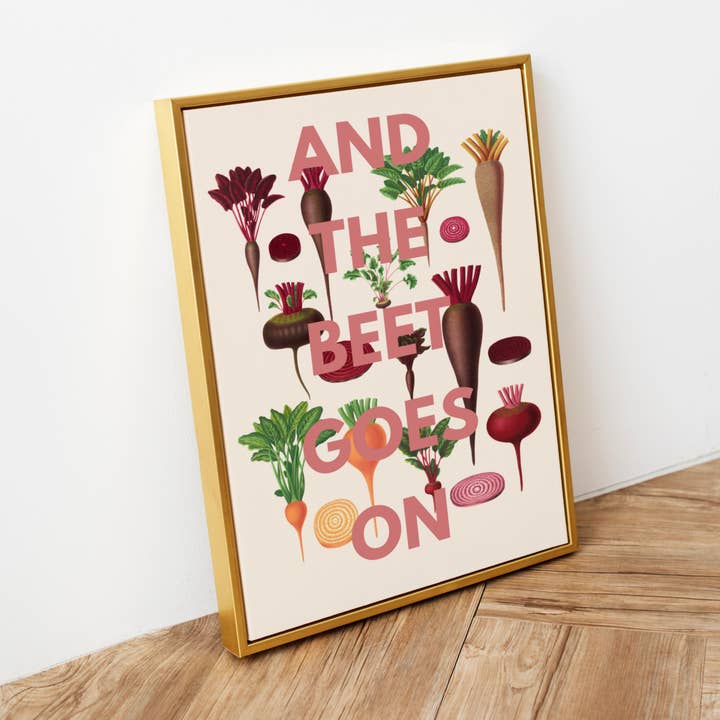 And the Beet Goes On Print for wholesale by Lyonette