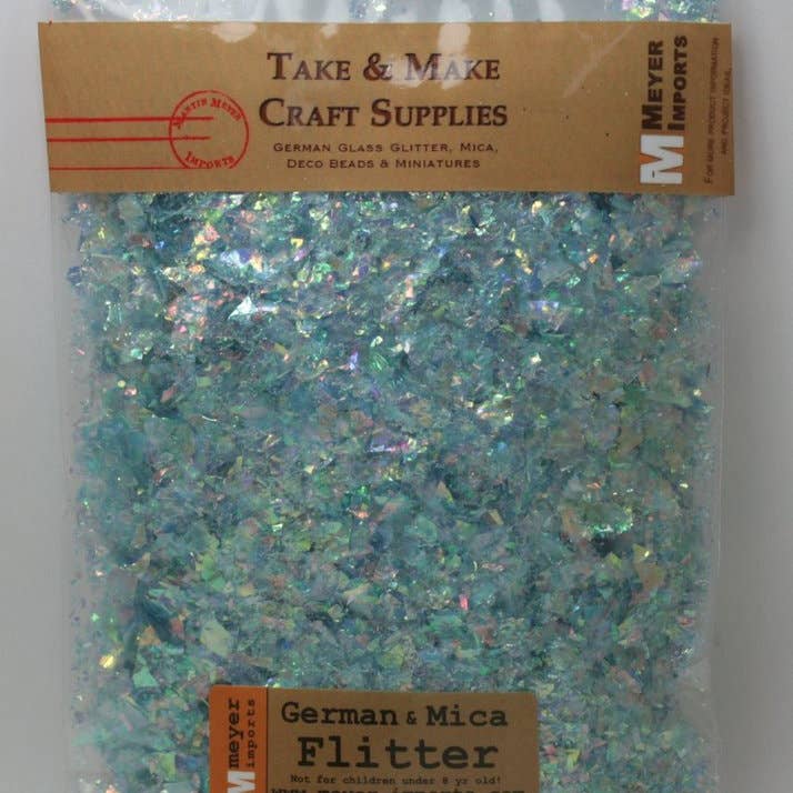 Meyer Imports - Wholesale Craft supplies - Blue Flitter - Iridescent Glass Glitter Ice Flakes6