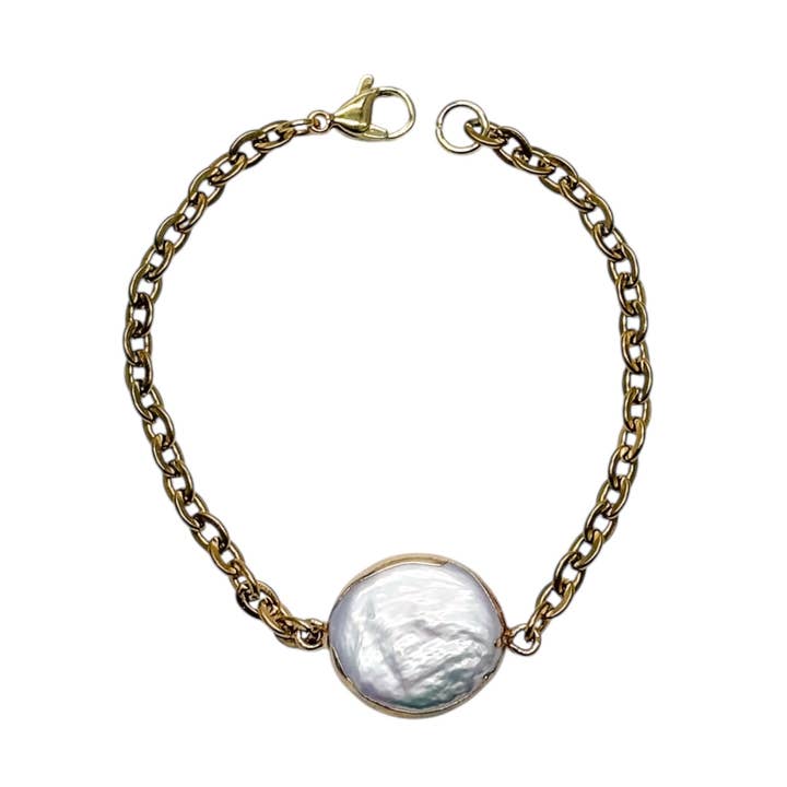 Seylor Coin Pearl Bracelrt for wholesale by Idlewild Everyday