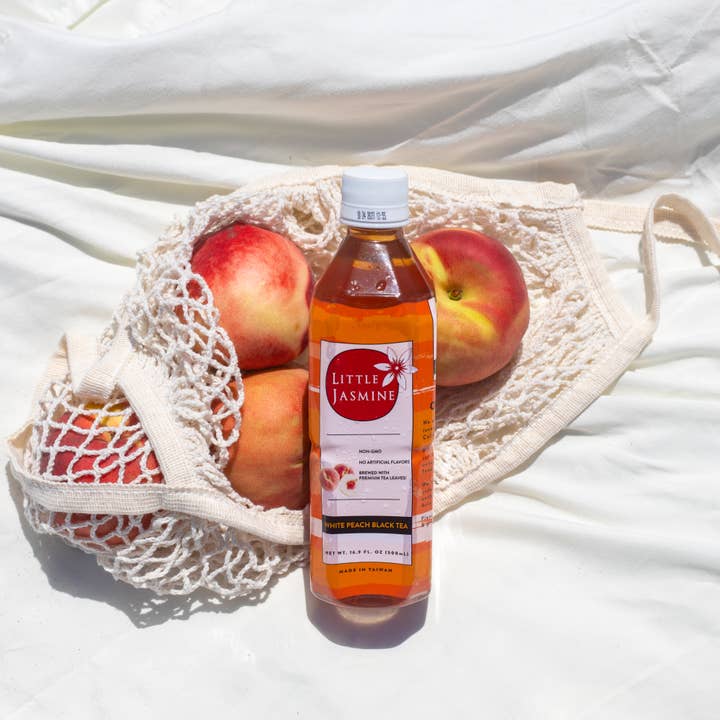 Arroyo Kitchen by Little Jasmine - Wholesale Iced Tea - White Peach Black Tea, 16.9 fl oz - Fruit Tea RTD Beverage2