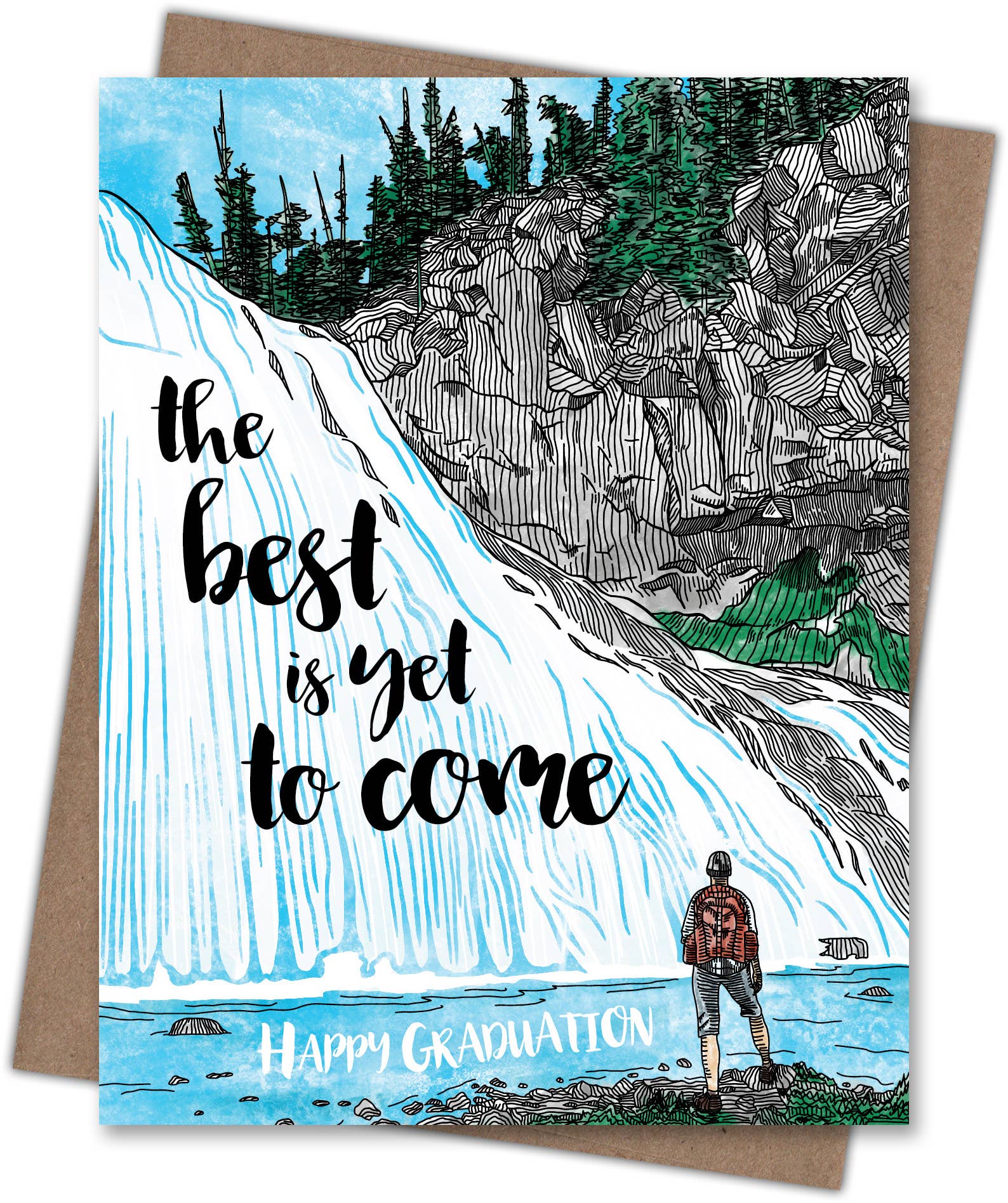 Waterknot - Wholesale Graduation Card - Best is Yet to Come Grad Card1