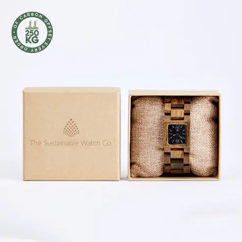 The Sustainable Watch Company - Vendita all'ingrosso Orologio da polso - Donna - The Ash - Orologio in legno vegano fatto a mano2