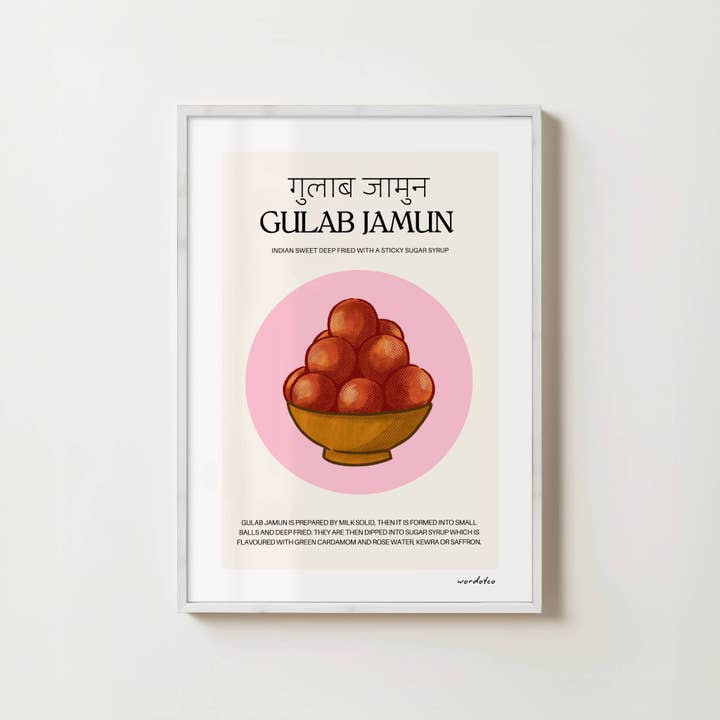 Wordotco - Wholesale Art print - GULAB JAMUN PRINT2